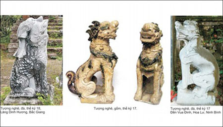 Một số mẫu linh vật của Việt Nam được giới thiệu.

